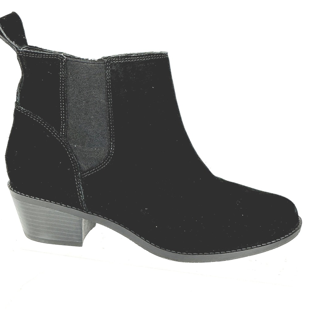 Vionic Size 7W 7 Wide Black Suede Ankle Boots Orthotic NEW Roseland $99